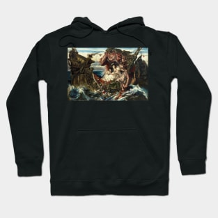 The Shipwreck of Agrippina by Gustav Wertheimer Hoodie